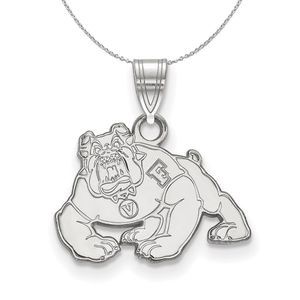 Sterling Silver California State Fresno Small Necklace - 16 Inch